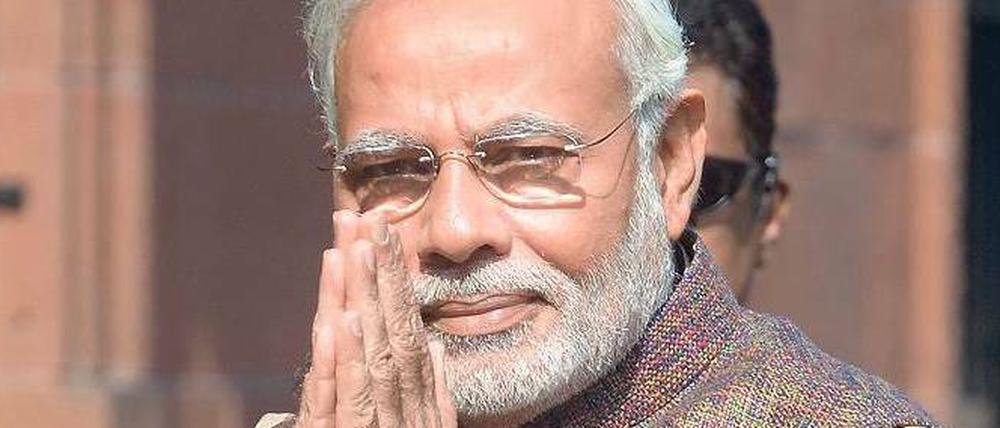 Großer Unbekannter. Narendra Modi ist ein Einzelgänger. Es heißt, Freunde habe er kaum. Foto: AFP