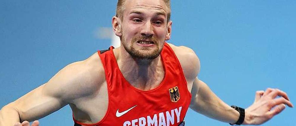 Lucas Jakubczyk (29) stellte neulich fast den deutschen Rekord ein. Der gebürtige Plauener trainiert und läuft beim SC Charlottenburg.