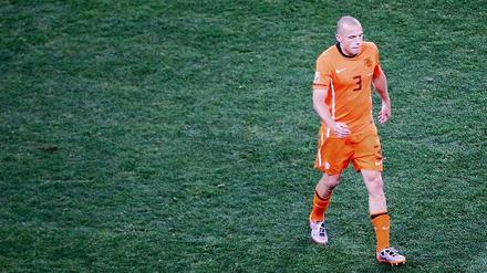 Unrühmlicher Abgang: John Heitinga sah im WM-Finale 2010 die Gelb-Rot gegen Spanien.