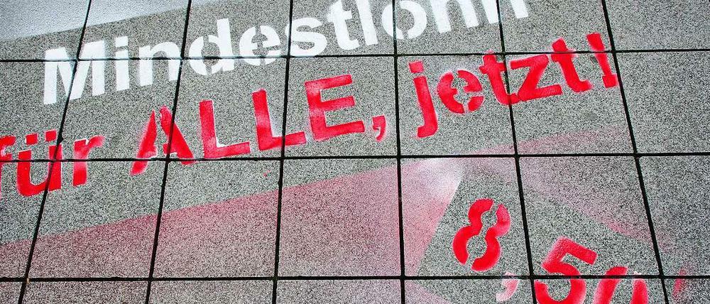 8,50 Euro pro Stunde als Mindestlohn. Die Union will mehr Ausnahmen.