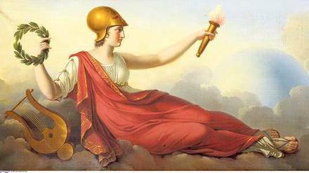 Göttin der Weisheit. Ein Minerva-Porträt des französischen Malers Louis-Jaques Dubois