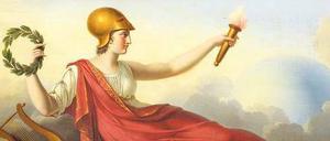 Göttin der Weisheit. Ein Minerva-Porträt des französischen Malers Louis-Jaques Dubois