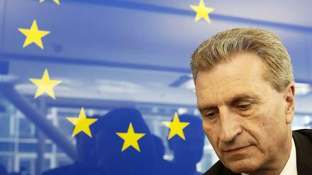 EU-Energiekommissar Günther Oettinger warnt vor Folgen des ukrainisch-russischen Gasstreits für Europa. 