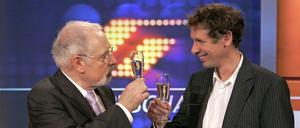 Stößchen. Zwei Meister des Herrenwitzes beim Herrengedeck. Steffen Simon und Heribert Faßbender, dem er als WDR-Sportchef ins Amt gefolgt war.