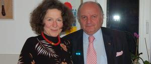 Rachel Kohn und Jacob Finci von La Benevolencija Deutschland bzw. Sarajevo.