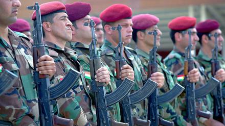 Kurdische Kämpfer im Norden des Irak.