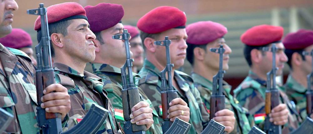 Kurdische Kämpfer im Norden des Irak.