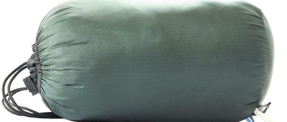 Ein Schlafsack schläft.
