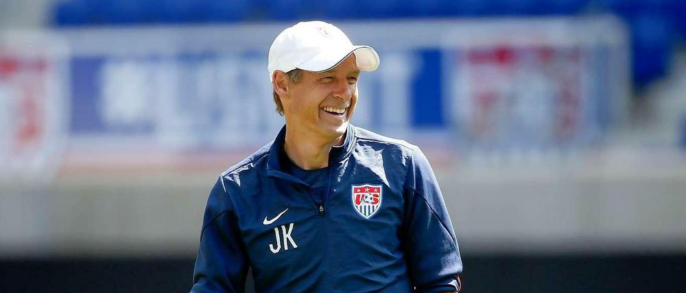 Bei der Arbeit: US-Trainer Jürgen Klinsmann.