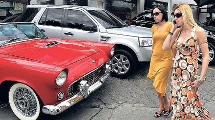 Auch Oldtimer muss man sich leisten können. In Schwellenländern wie China oder - hier im Bild - Brasilien wächst die Zahl der Millionäre.