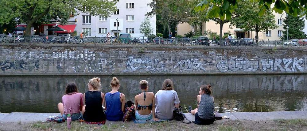 Landwehrkanal. Immer eine gute Wahl zum sommerlichen Draußensitzen.
