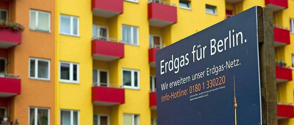 Hier wirbt die Gasag für die Erweiterung ihres Gasnetzes in Berlin. Die nächste Konzession soll sie aber nicht erhalten.