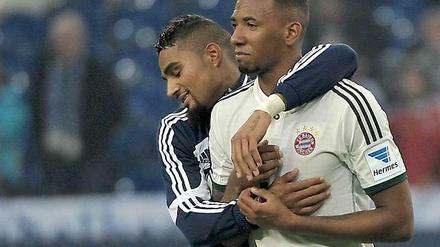 Großes-Bruder-Ding. Über seinen Bruder Kevin-Prince spricht Jerome Boateng (rechts) im Tagesspiegel-Interview, am Samstag in der Printausgabe zu lesen.