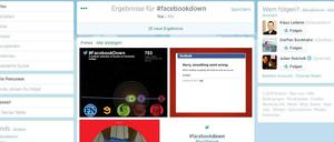 Schlecht für Facebook, gut für Twitter. Unter #facebookdown jagte am Donnerstag ein Tweet das andere.