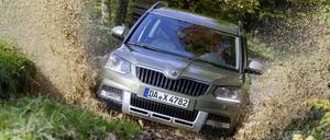 Möglichkeiten: Auch wenn in Deutschland wohl niemand unter Extrembedingungen unterwegs ist - mit dem Skoda Yeti 4x4 könnte, wer wollte.