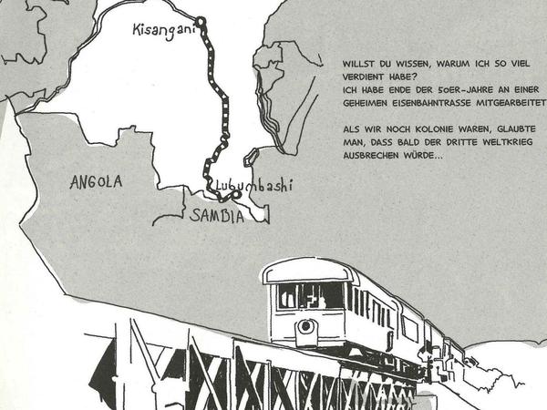 Zaza Uta Röttgers illustriert die Erzählung mit Bildern wie aus ein Reiseskizzenbuch.
