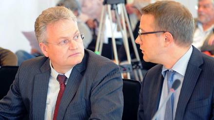 Der Neue. Jörg Mark (l.) wurde zum 1. August BER-Technik-Chef.