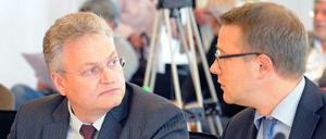 Der Neue. Jörg Mark (l.) wurde zum 1. August BER-Technik-Chef.