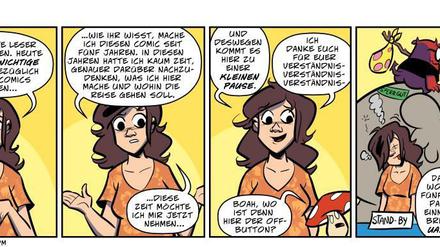 Lebenswerk - vorläufig. Erst vor wenigen Tagen hatte Sarah Burrini in ihrem Strip "Das Leben ist kein Ponyhof" eine Auszeit angekündigt.