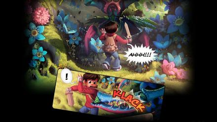 Richtungsweisend? Eine Szene aus Daniel Lieskes "Wormworld Saga".