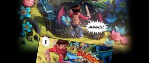 Richtungsweisend? Eine Szene aus Daniel Lieskes "Wormworld Saga".