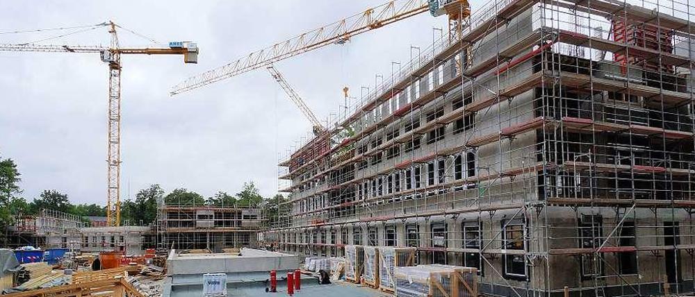 Der Gesundheitspark auf dem Gelände des alten Oskar-Helene-Heims an der Clayallee.