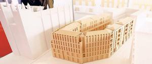 Das Neue im Block. Den vorderen Bereich des Gebäudes gestaltet Moneo, die östliche Front Schultes, die westliche Hemprich Tophof. Foto: Promo