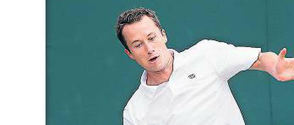 Aggressiv, aber ohne Präzision. Philipp Kohlschreiber unterlag dem Italiener Simone Bolelli.