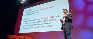 Auch der französische Ökonom Thomas Piketty sprach auf der TED-Konferenz - sein Thema sind Verteilung und Ungleichheit.