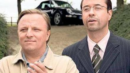 Axel Prahl und Jan Josef Liefers. Foto: WDR