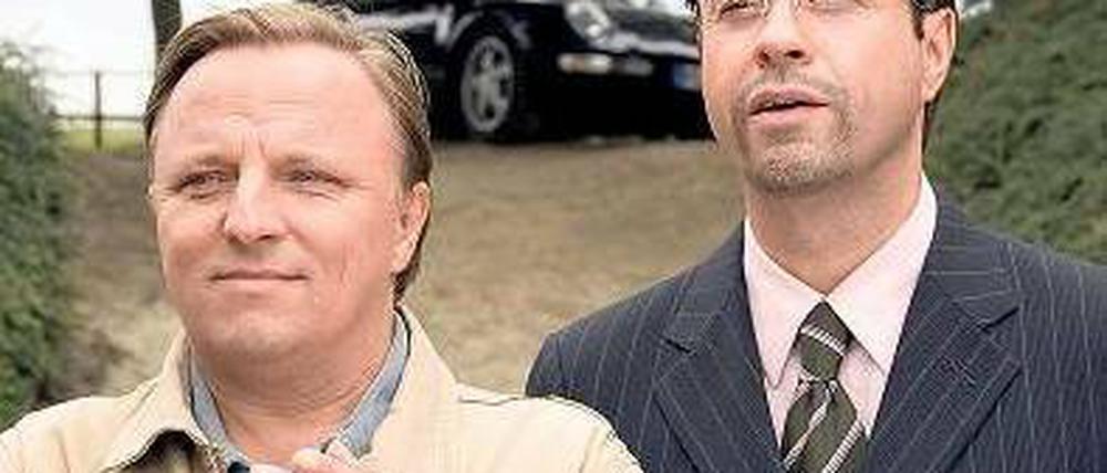 Axel Prahl und Jan Josef Liefers. Foto: WDR