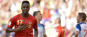 Belgiens Divock Origi feiert sein Siegtor eher verhalten.