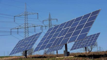 Eine Solaranlage in Bad Wildungen. 