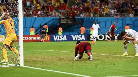 Die einen können es nicht fassen, die anderen wollen es nicht glauben. Am Ende steht es 2:2 zwischen den USA und Portugal.