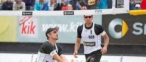 Immer am Ball bleiben. Kay Matysik (v.) und Jonathan Erdmann (r.) wollen bei den Weltmeisterschaften im nächsten Jahr mindestens Silber holen.