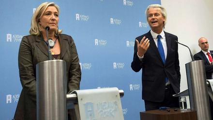 Geert Wilders und Marine Le Pen.