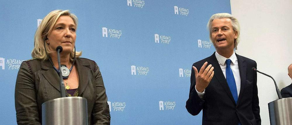 Geert Wilders und Marine Le Pen.