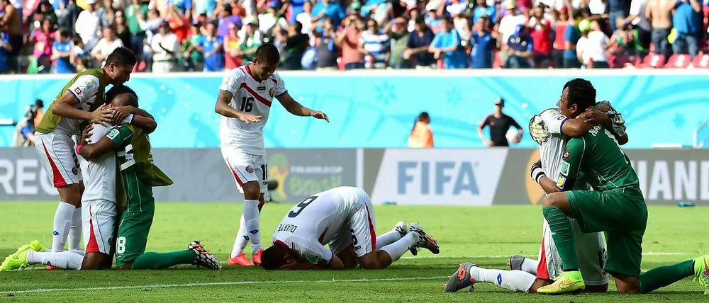 Sensation in Recife. Außenseiter Costa Rica sichert sich als erstes Team in Gruppe D den Achtelfinalplatz. 