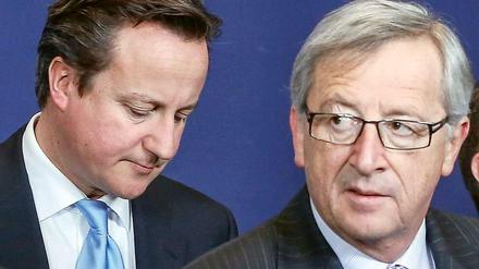 Der britische Premier David Cameron will Jean-Claude Juncker als EU-Kommissionspräsident verhindern.