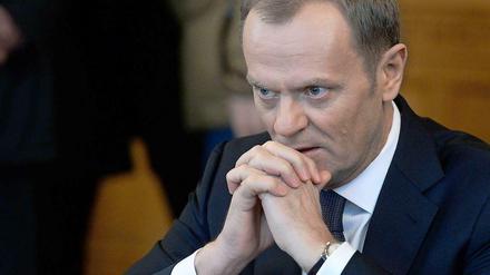 In der Klemme: Polens Regierungschef Donald Tusk.