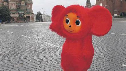 Rote Ohren auf rotem Platz.