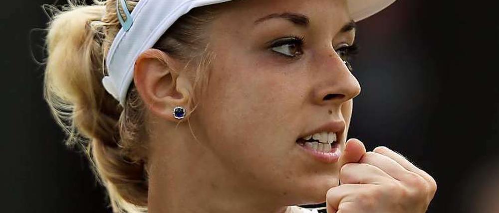 Geballte Entschlossenheit. Sabine Lisicki.