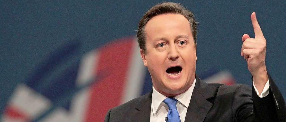 Der britische Premierminister David Cameron steht innenpolitisch unter Druck.