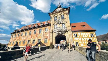 Bamberg macht was her. Auch das Alte Rathaus an der Oberen Brücke ist schmuck. 