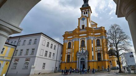 Brandenburg, barock. Blick auf die Klosterkirche von Neuzelle.