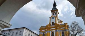 Brandenburg, barock. Blick auf die Klosterkirche von Neuzelle.