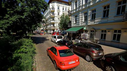 Alles schön und grün. Der Kiez um den Helmholtzplatz gilt als geeignet für das Eco-Festival: Relativ wenige private Autos, kurze Wege, gute Bahnanbindung.