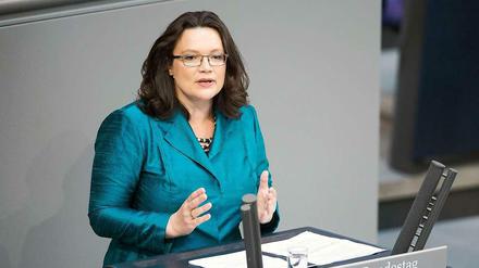 Begrüßt die Einführung des gesetzlichen Mindestlohns: Bundesarbeitsministerin Andrea Nahles.