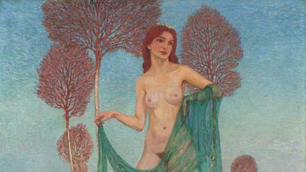 Heinrich Vogeler: Kommender Frühling, 1909Öl auf LeinwandPrivatbesitz