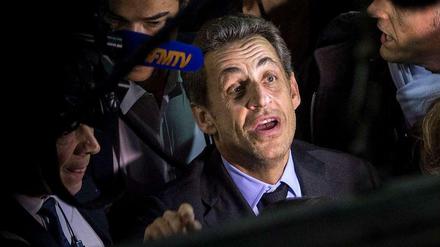 Nicolas Sarkozy bei einer Veranstaltung der UMP. 